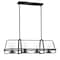 Designers Fountain Ryder 4 Light Industrial Forged Black with Clear Glass Shades Chandelier For Dining Rooms 93538-FB - alternate 1